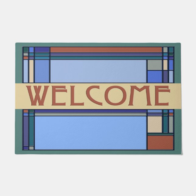 Wunderbare Künste u. Handwerks-geometrische Muster Fußmatte (Vorderseite)