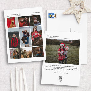 Wunderbare Livemusik-Foto-Ferienkarte Feiertagskarte