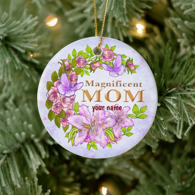 Wunderbare Mama Keramik Ornament (Baum)