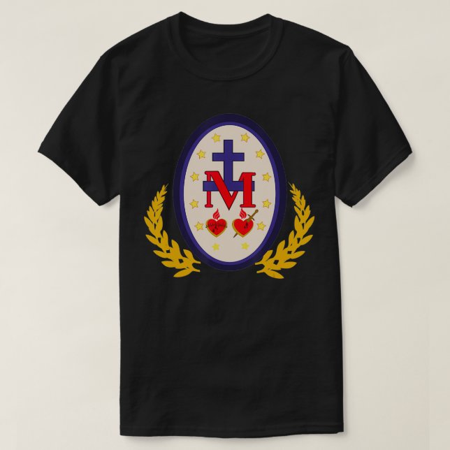 Wunderbare Medaille der unakulaten Empfängnis kath T-Shirt (Design vorne)