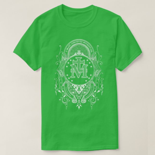 Wunderbare Medaille Unsere Dame von Grace segnete  T-Shirt (Design vorne)