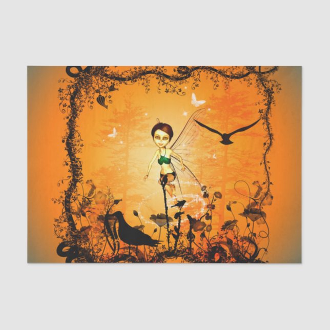 Wunderbare, niedliche Fee Seidenpapier (Vorderseite)