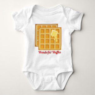 Wunderbare Waffeln Baby Strampler