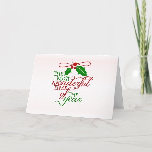 Wunderbare Weihnachtskarte Feiertagskarte (Vorderseite)