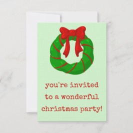 Wunderbare Weihnachtszeit-Party Einladung