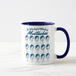 Wunderbare Welt der Schnurrbart-Tasse Tasse