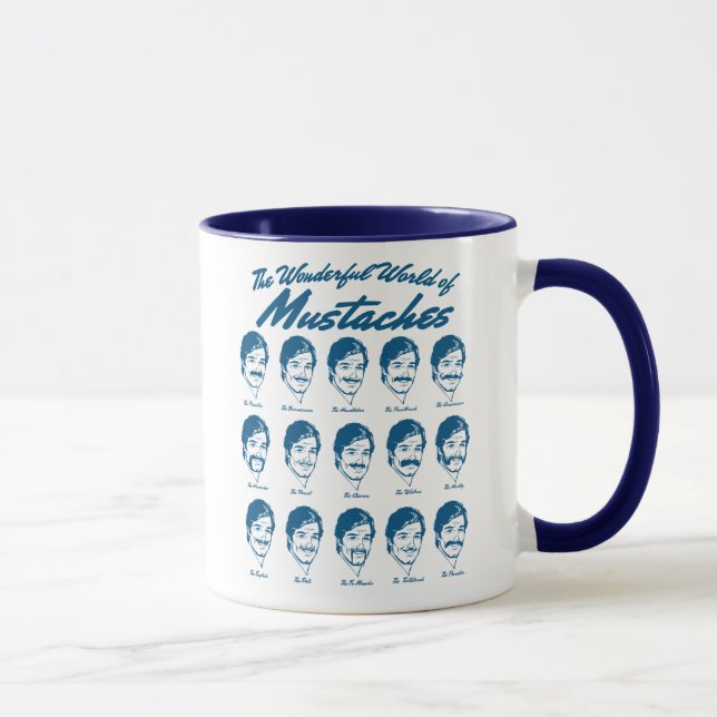 Wunderbare Welt der Schnurrbart-Tasse Tasse (Rechts)