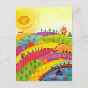 wunderbare Welt Postkarte