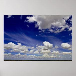 Wunderbare Welt - Wolken von Weiß Poster