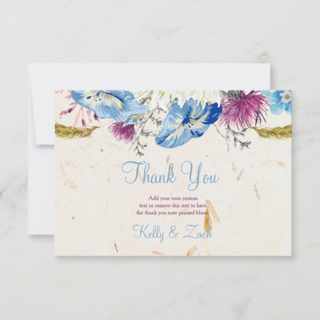 Wunderbare Wildblumen Danke, Cards Dankeskarte (Vorderseite)