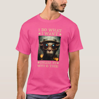 wunderbarer Affe ich tue, was ich wollte es sei de T-Shirt