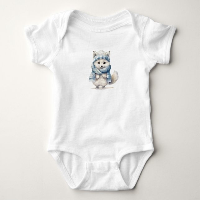 Wunderbarer Arktischer Fuchs Baby Strampler (Vorderseite)