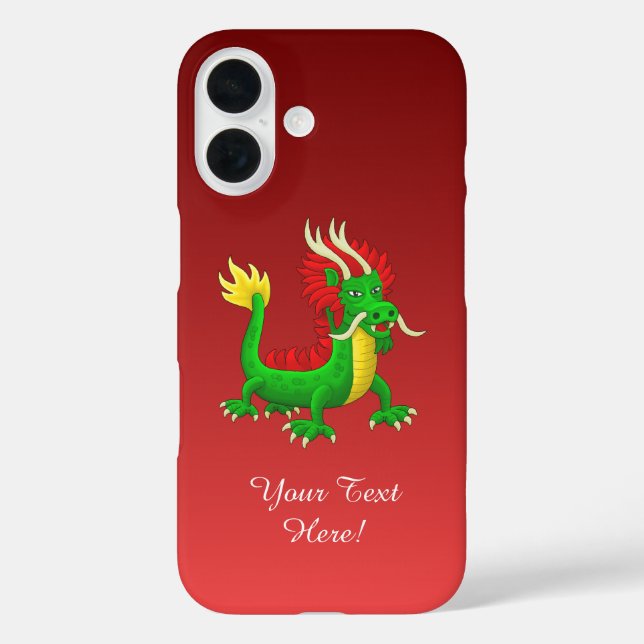 Wunderbarer chinesischer Drache iPhone 16 Hülle (Rückseite)