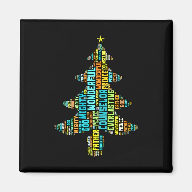 Wunderbarer Counselor Mighty God Prince of Peace Magnet (Vorne)