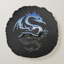 Wunderbarer Drache 3D. Pete Linforth-Pixabay Rundes Kissen