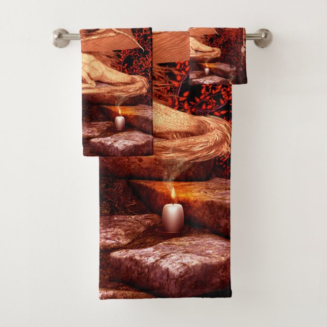 Wunderbarer Drache Badhandtuch Set (Insitu)
