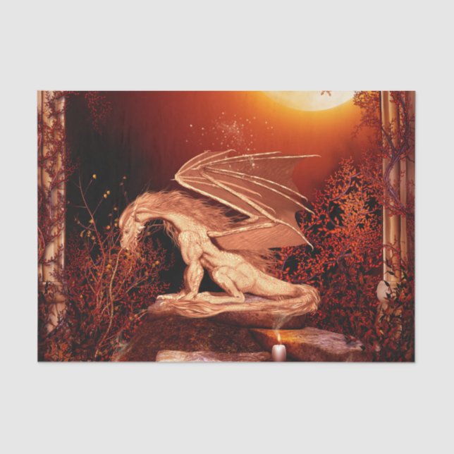 Wunderbarer Drache Seidenpapier (Vorderseite)