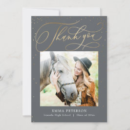 Wunderbarer EDITABLE FARBEN Abschluss Vielen Dank Dankeskarte