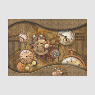 Wunderbarer edler steampunk Entwurf Seidenpapier