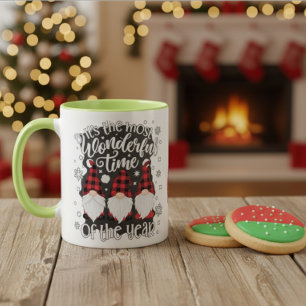 Wunderbarer Gnom-Lastwagen-Karo-Weihnachtstasse Ge Tasse