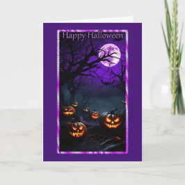 Wunderbarer Jack-O-Lantern-Sitzungsausweis Karte