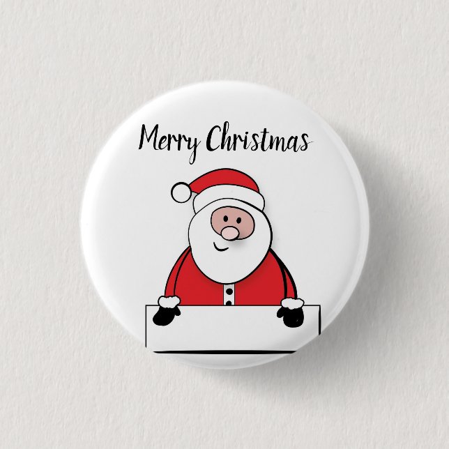 Wunderbarer, Phantastischer, wunderschöner Weihnac Button (Vorderseite)