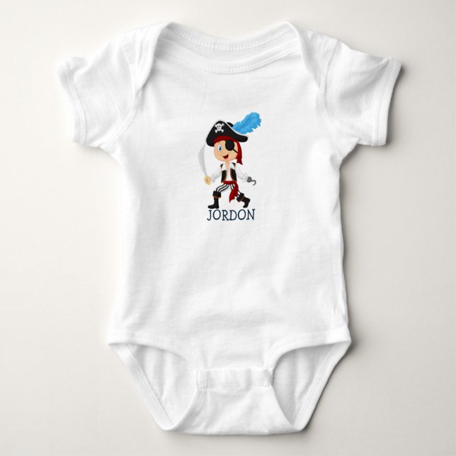 Wunderbarer Pirate Baby Bodysuit Baby Strampler (Vorderseite)