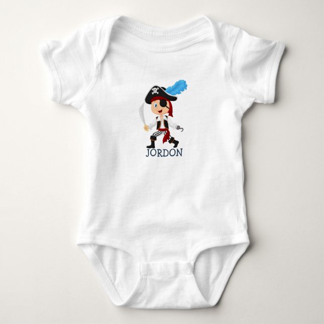 Wunderbarer Pirate Baby Bodysuit Strampler (Vorderseite)