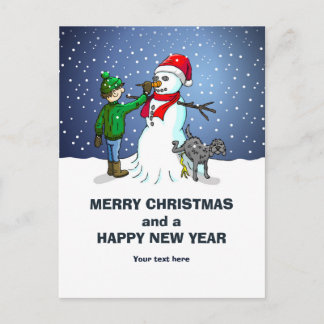 Wunderbarer Schneemann für Weihnachten
