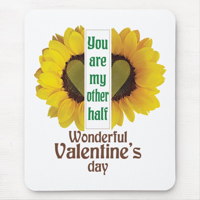 Wunderbarer Valentinstag Mousepad (Vorne)