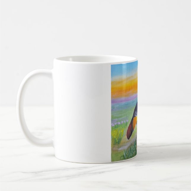 Wunderbarer Vogel Kaffeetasse (Links)