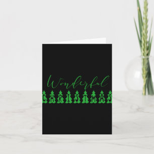 Wunderbarer Weihnachtsbaum Grün Tygraphy Karte