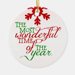Wunderbarer Weihnachtsurlaub Personalisierte Ornam Keramik Ornament