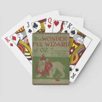 Wunderbarer Zauberer für Oz Buchcover Spielkarten
