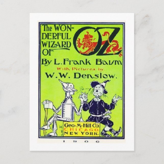 Wunderbarer Zauberer von Oz Postkarte (Vorderseite)