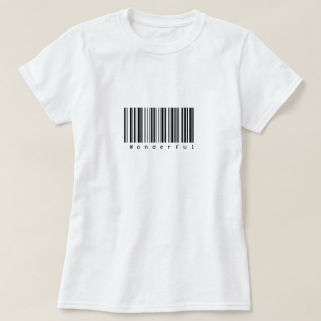 Wunderbares Barcode-Shirt T-Shirt (Design vorne)
