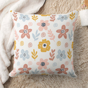 Wunderbares botanisches Blumendesign Kissen