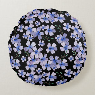 Wunderbares botanisches Blumendesign Rundes Kissen