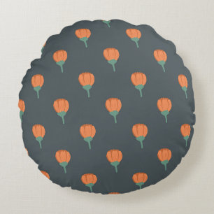 Wunderbares botanisches Blumendesign Rundes Kissen