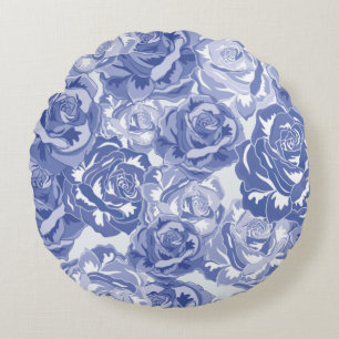 Wunderbares botanisches Blumendesign Rundes Kissen