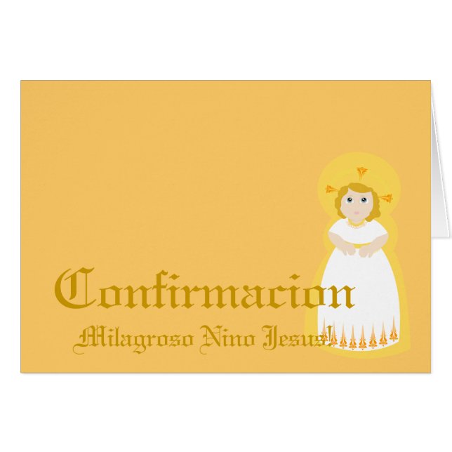 Wunderbares" Confirmacion" - Spanisch-Fertigen Sie (Vorderseite (Horizontal))