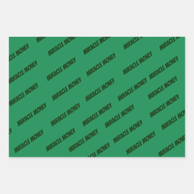 Wunderbares Geld liegt in meinen Händen Geschenkpapier Set (Vorderseite)