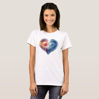 Wunderbares Herz "Ein Herz zwei lebt" T-Shirt