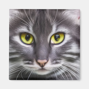 Wunderbares Katzenportrait Magnet