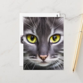 Wunderbares Katzenportrait Postkarte