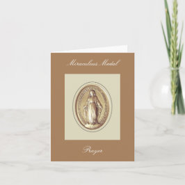 Wunderbares Medaillengebet Karte