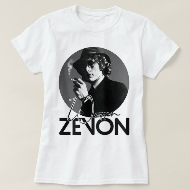 Wunderbares Memory Warren Art Zevon Niedliches Ges T-Shirt (Design vorne)