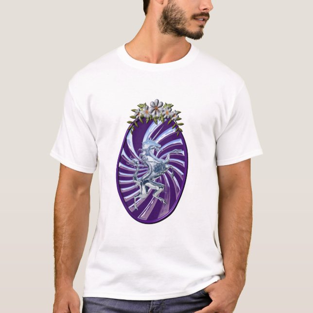 Wunderbares Mythisches Einhorn T-Shirt (Vorderseite)