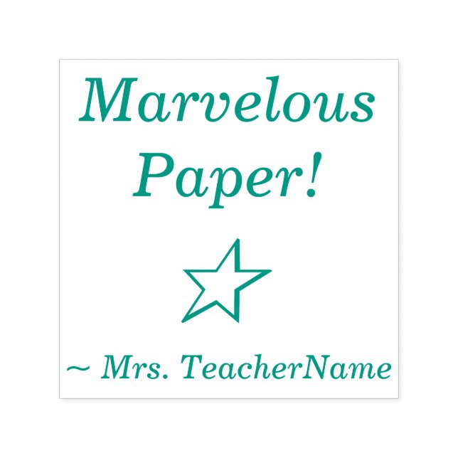 "Wunderbares Papier!" + Name des Instrukteurs Gumm Permastempel (Design)