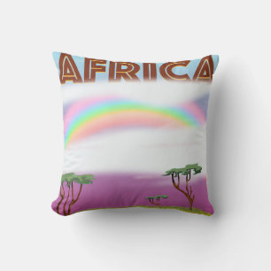 Wunderbares Reiseplakat über Afrika Kissen